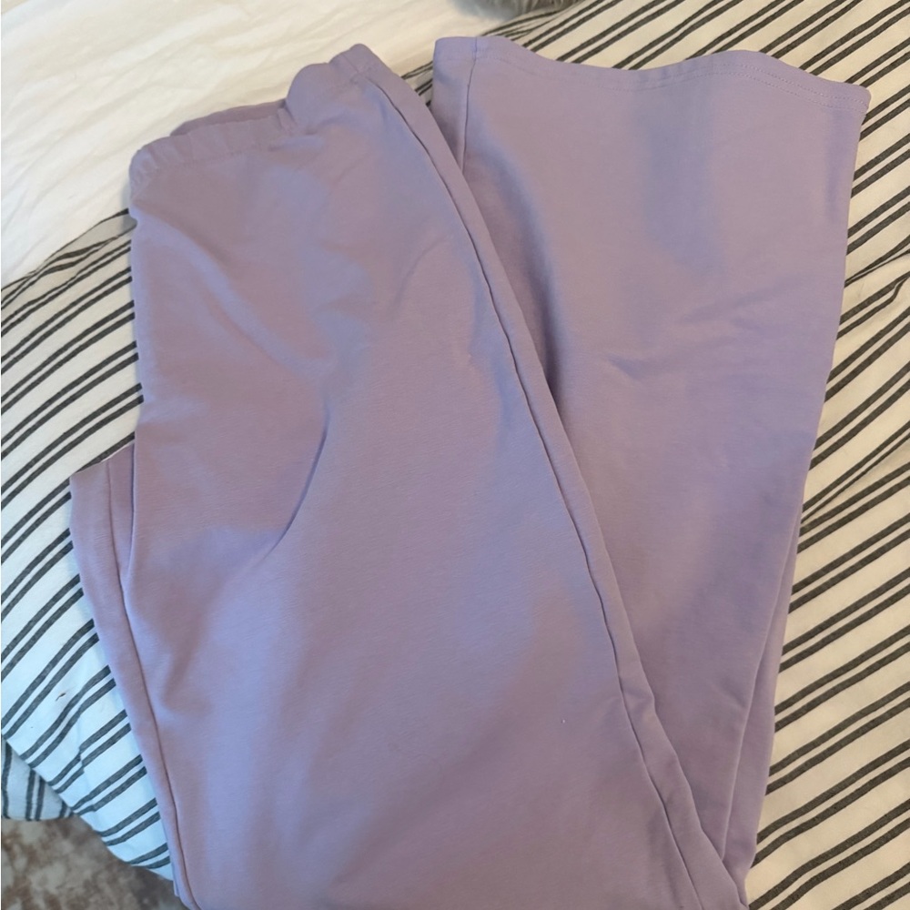 Wide Leg Lavender Pants
